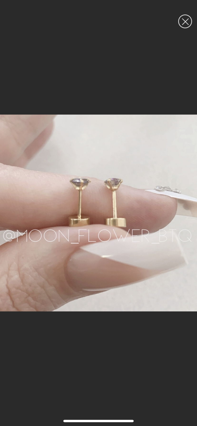 Tiny Gold Rainbow CZ Earrings