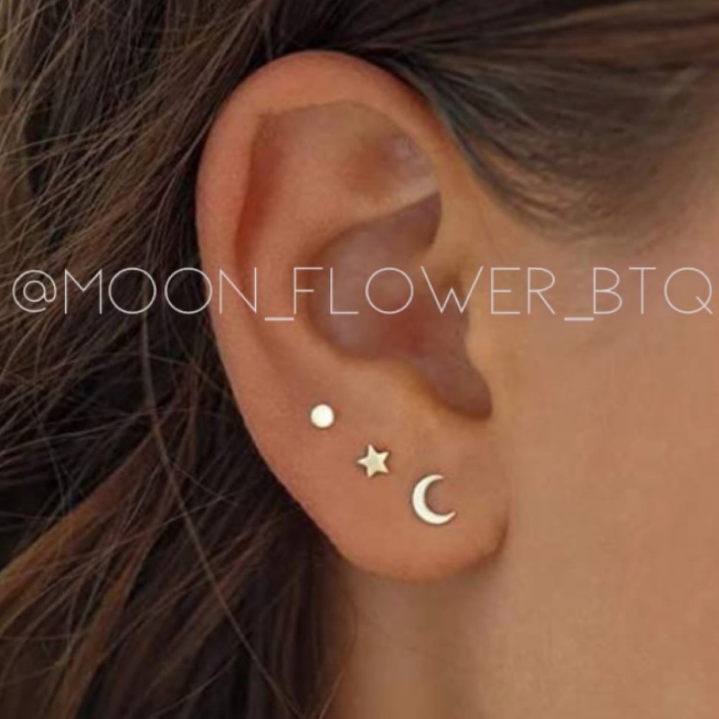 Tiny Gold Star Earrings