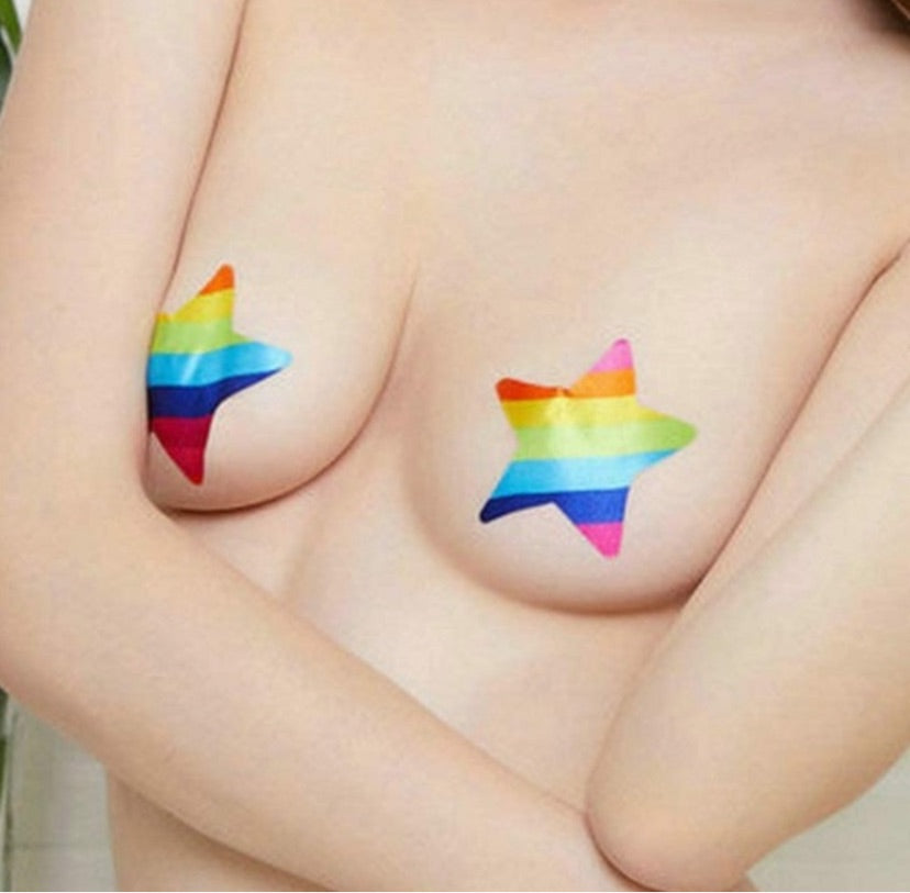 Rainbow Star Pasties