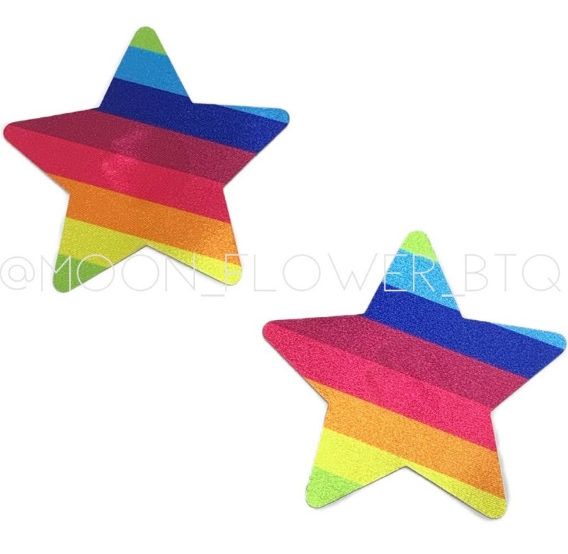 Rainbow Star Pasties