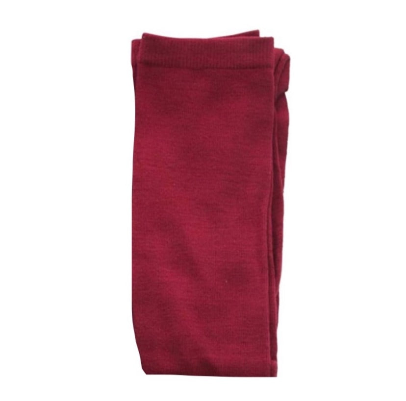 Burgundy Over the Knee Thigh High Socks