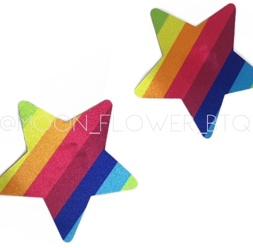 Rainbow Star Pasties