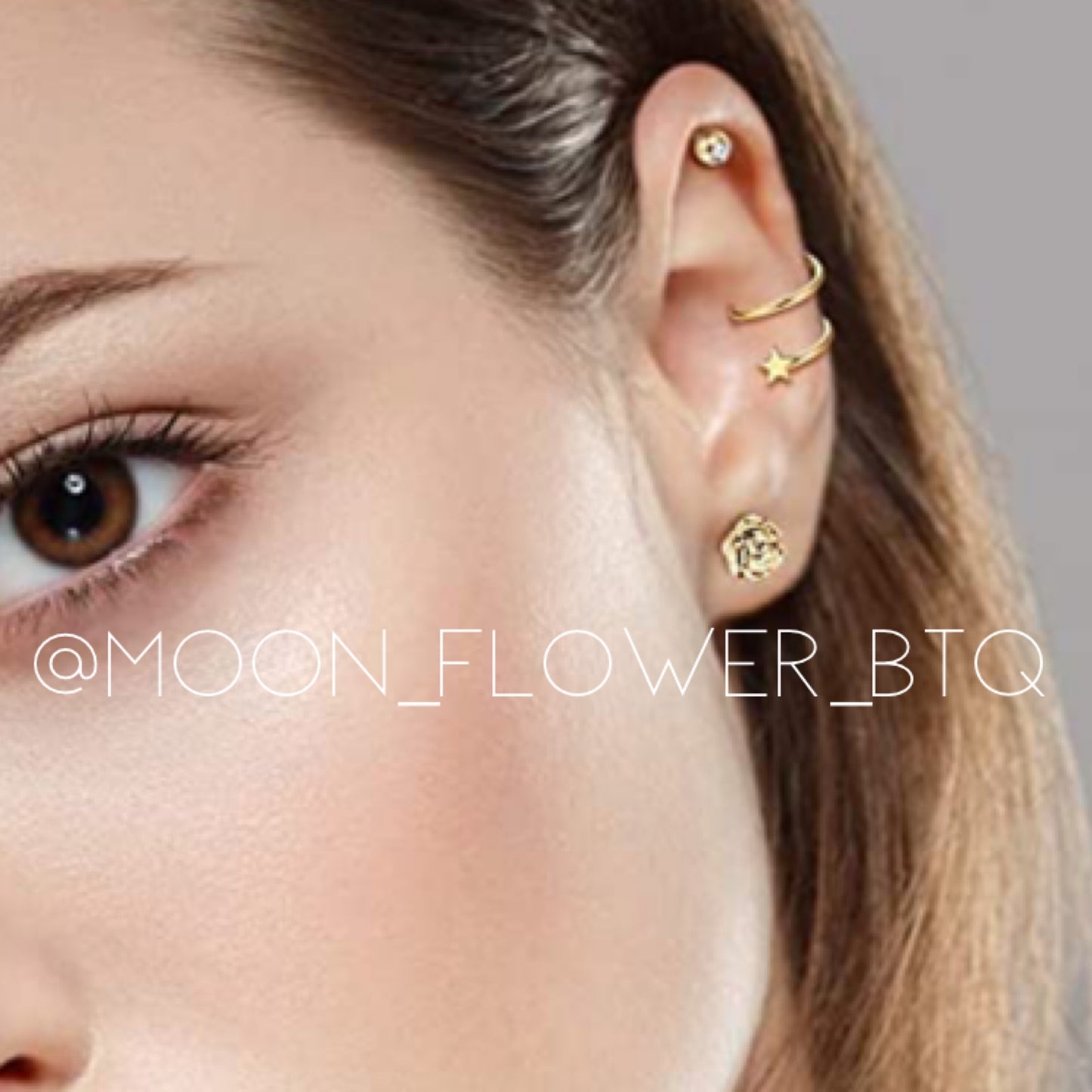 Tiny Gold CZ Earrings