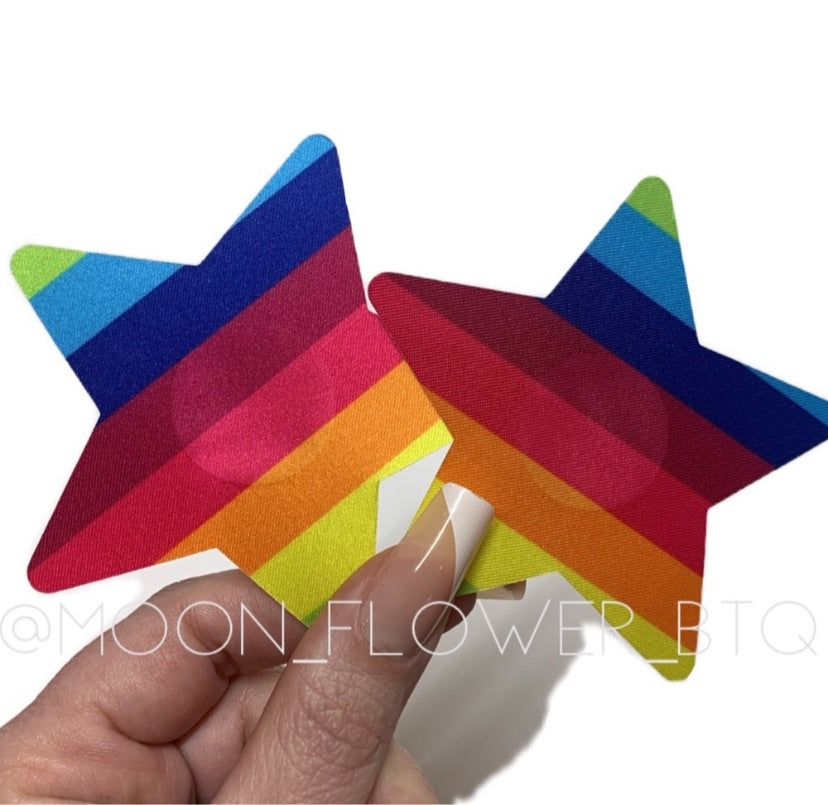 Rainbow Star Pasties