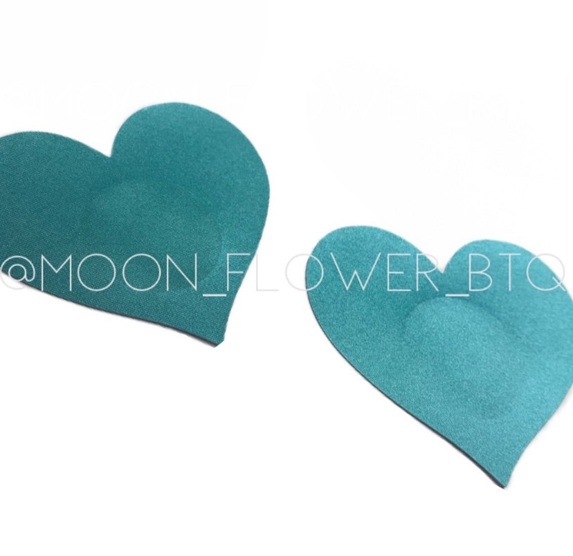 Turquoise Heart Pasties