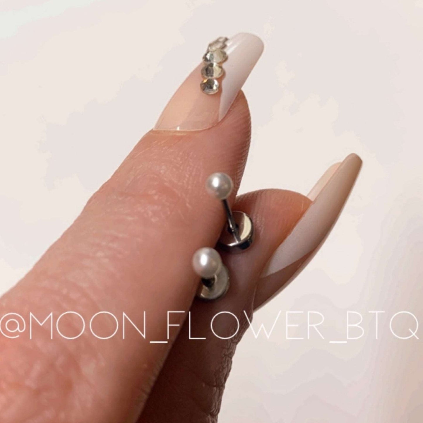 Tiny Silver 3mm Pearl Earrings