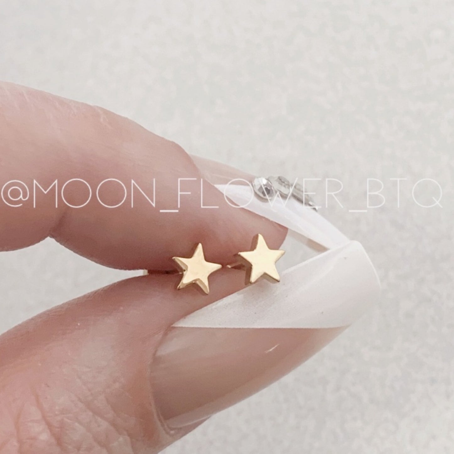 Tiny Gold Star Earrings